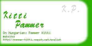 kitti pammer business card